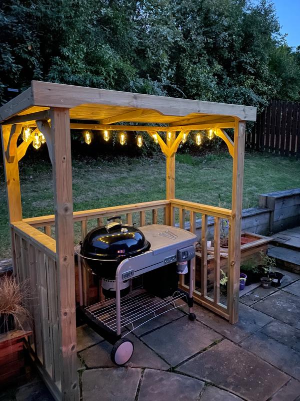 Emily Chunky Wooden BBQ Shelter & Garden Pergola