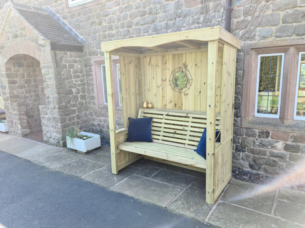 Four Seasons 3 Seat Chunky Wooden Arbour
