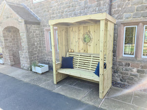 Four Seasons 3 Seat Chunky Wooden Arbour