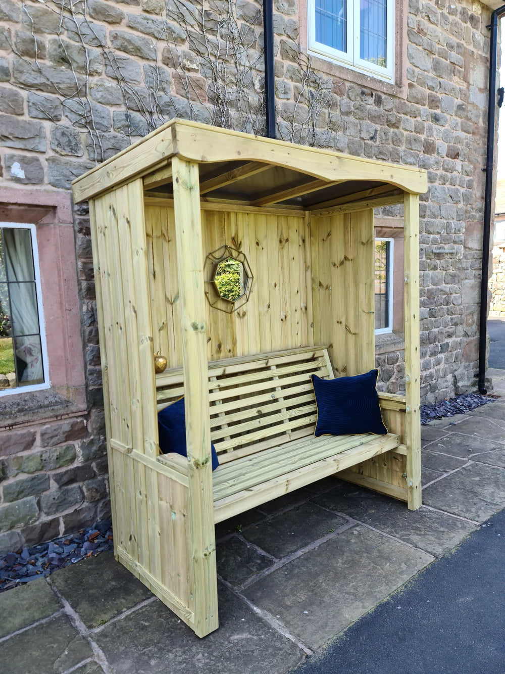 Four Seasons 3 Seat Chunky Wooden Arbour