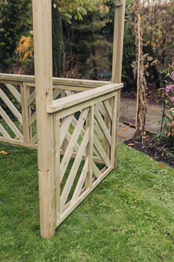 Valencia Chunky Wooden BBQ Shelter & Garden Pergola
