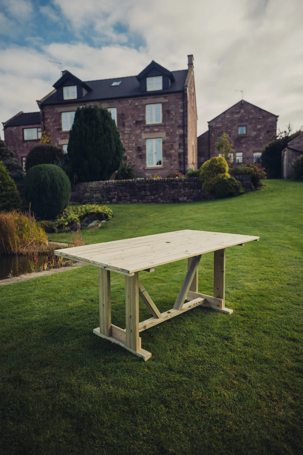 Clover Chunky Wooden Garden Dining Table