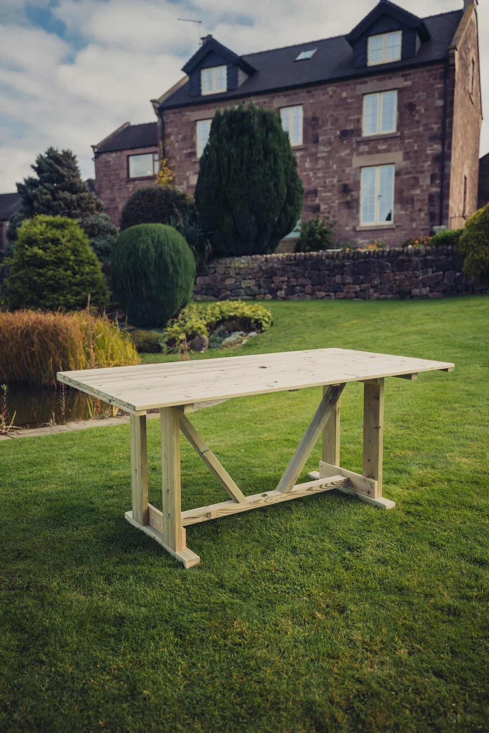 Clover Chunky Wooden Garden Dining Table