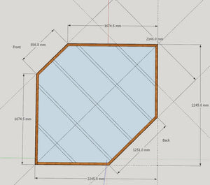 Four Seasons Chunky Wooden Corner Garden Arbour - with Decking Included