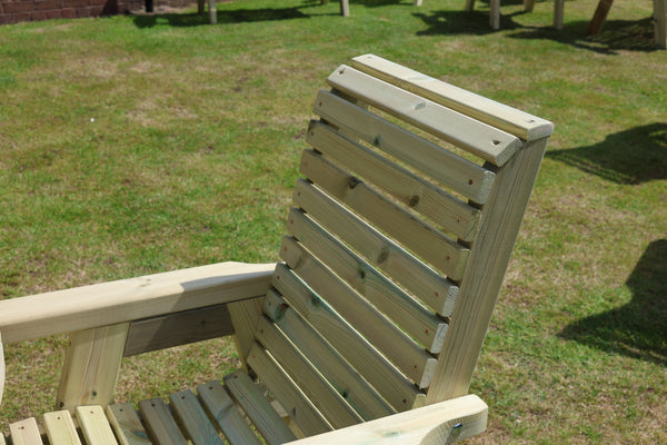 Ergo Chunky Wooden Single Garden Armchair