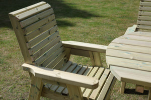 Ergo Chunky Wooden Single Garden Armchair