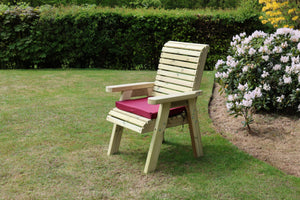 Ergo Chunky Wooden Single Garden Armchair