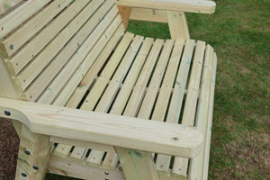 Ergo 2 Seat Chunky Wooden Garden Bench