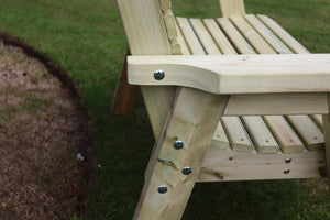 Ergo 2 Seat Chunky Wooden Garden Bench