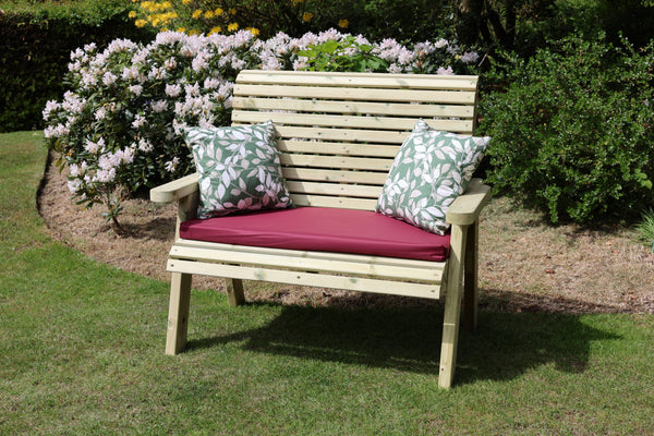 Ergo 2 Seat Chunky Wooden Garden Bench