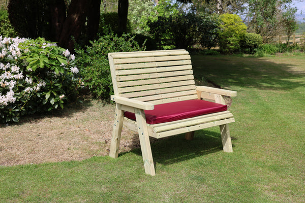 Ergo 2 Seat Chunky Wooden Garden Bench