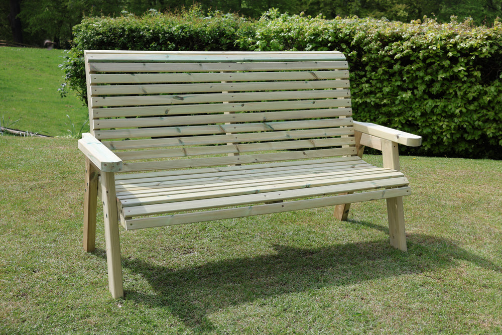 Ergo 3 Seater Chunky Wooden Garden Bench