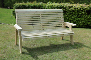 Ergo 3 Seater Chunky Wooden Garden Bench