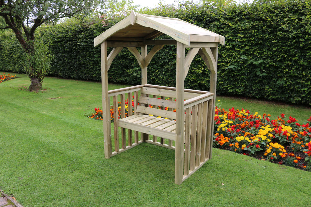 Anastasia 2 Seater Chunky Wooden Garden Arbour 