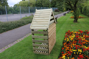 Gawsworth Chunky Wooden Outdoor Slatted Log Store