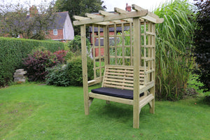 Beatrice 2 Seater Chunky Wooden Garden Arbour Seat