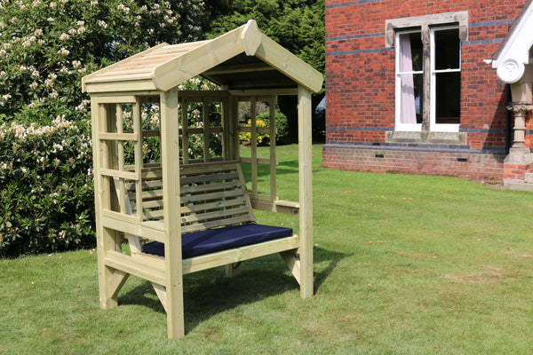 Cottage 2 Seater Trellis Chunky Wooden Garden Arbour Seat