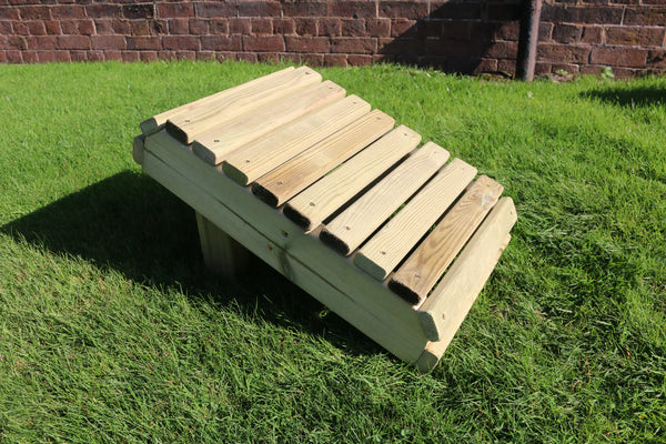 Ergo Chunky Wooden Garden Footstool