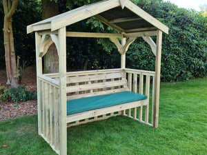 Anastasia 3 Seater Chunky Wooden Garden Arbour