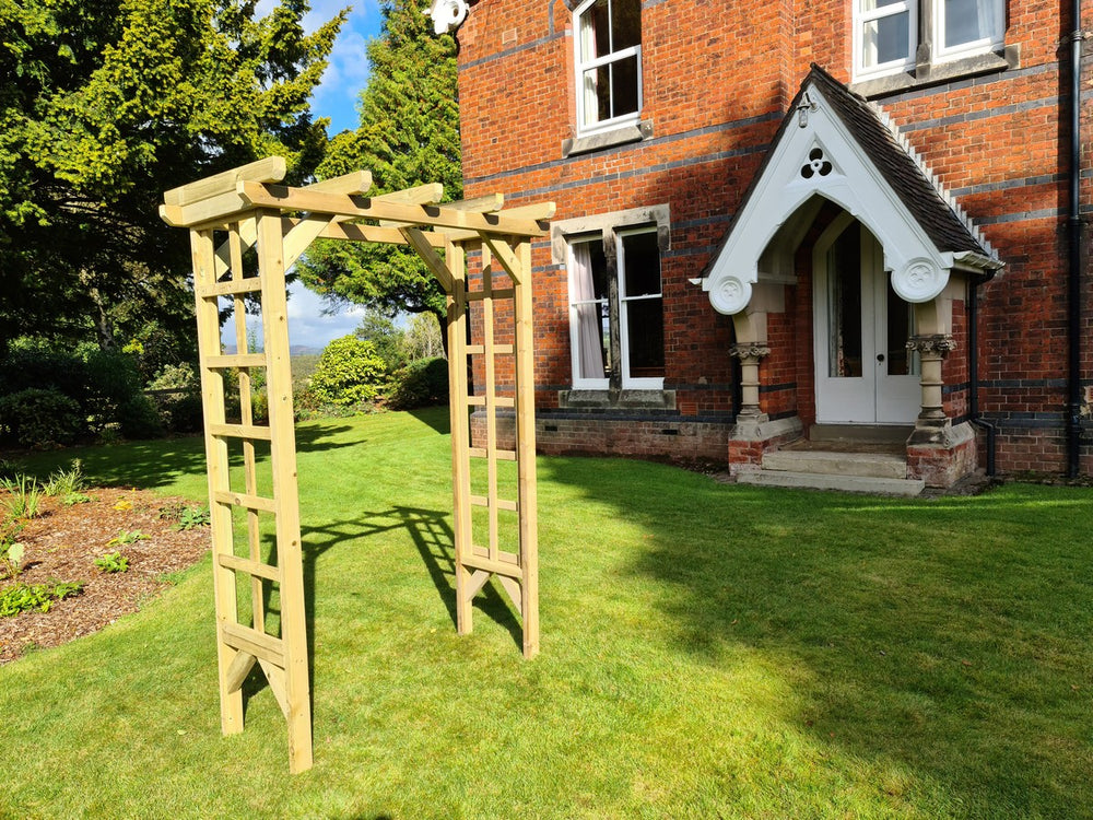 Rose 4ft Trellis Chunky Wooden Garden Archway