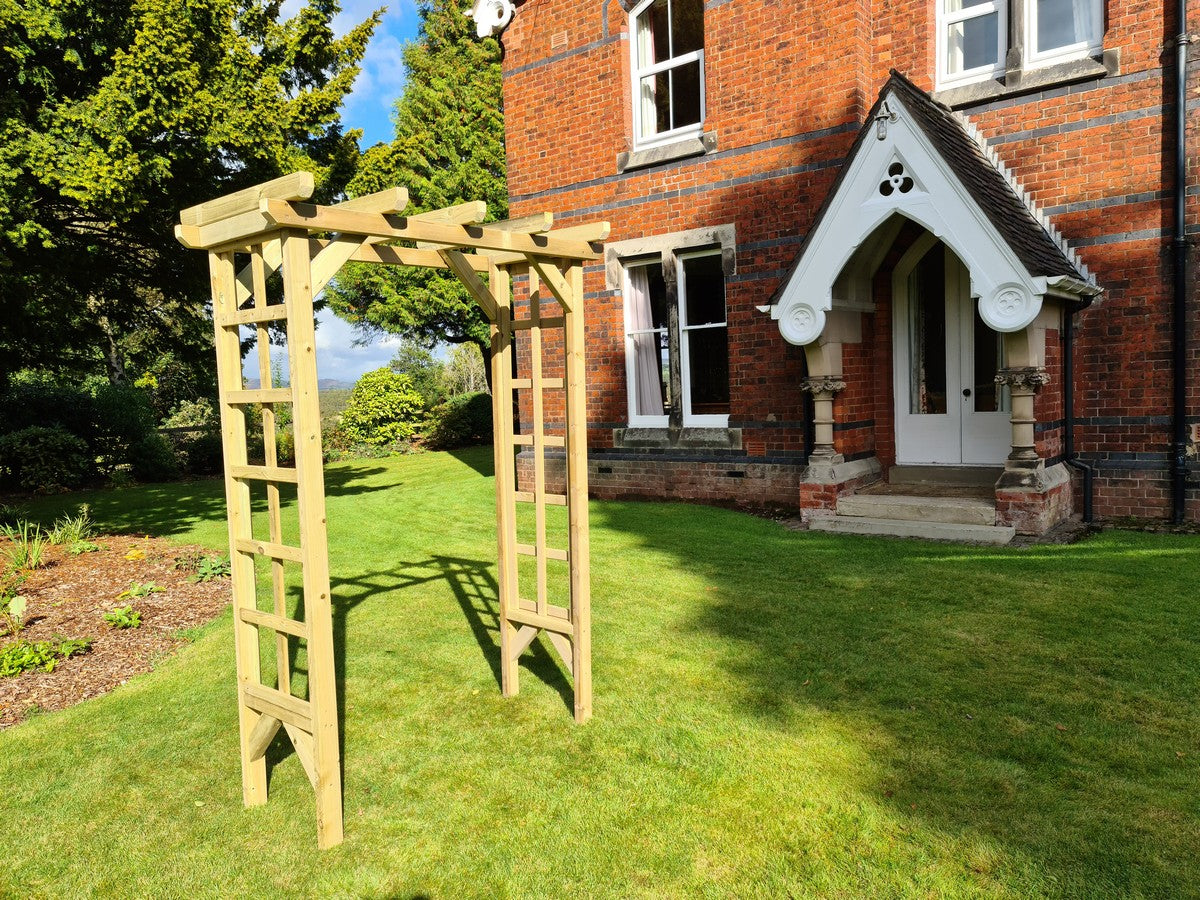 Rose 4ft Chunky Wooden Garden Arch