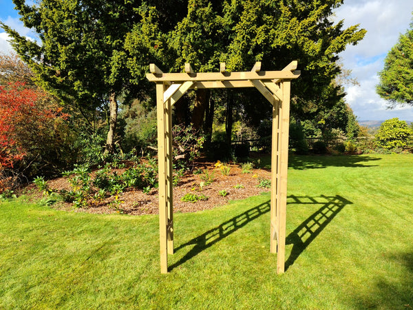 Rose 3ft Trellis Chunky Wooden Garden Archway