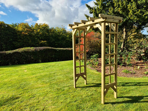 Rose 3ft Chunky Wooden Garden Archway