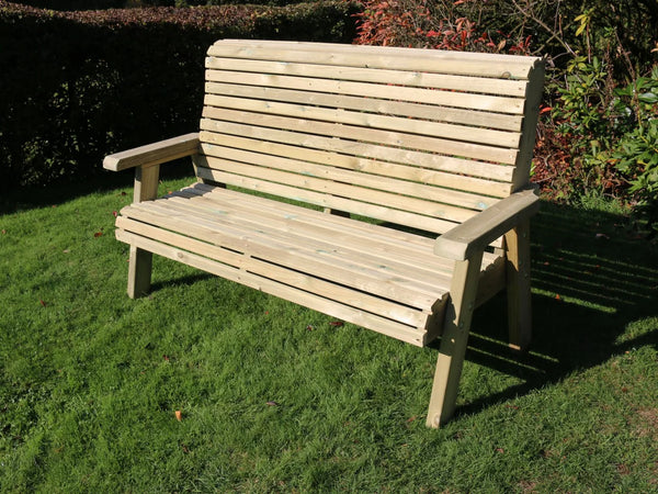Ergo 3 Seater Chunky Wooden Garden Bench