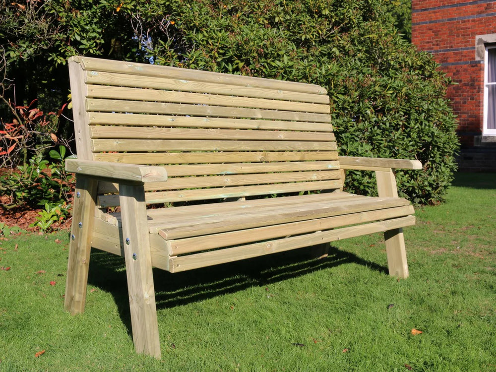 Ergo 3 Seat Chunky Wooden Garden Bench