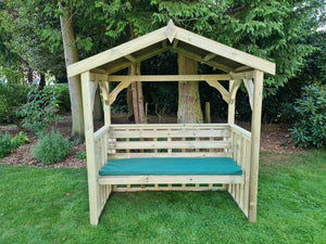 Anastasia 3 Seater Chunky Wooden Garden Arbour
