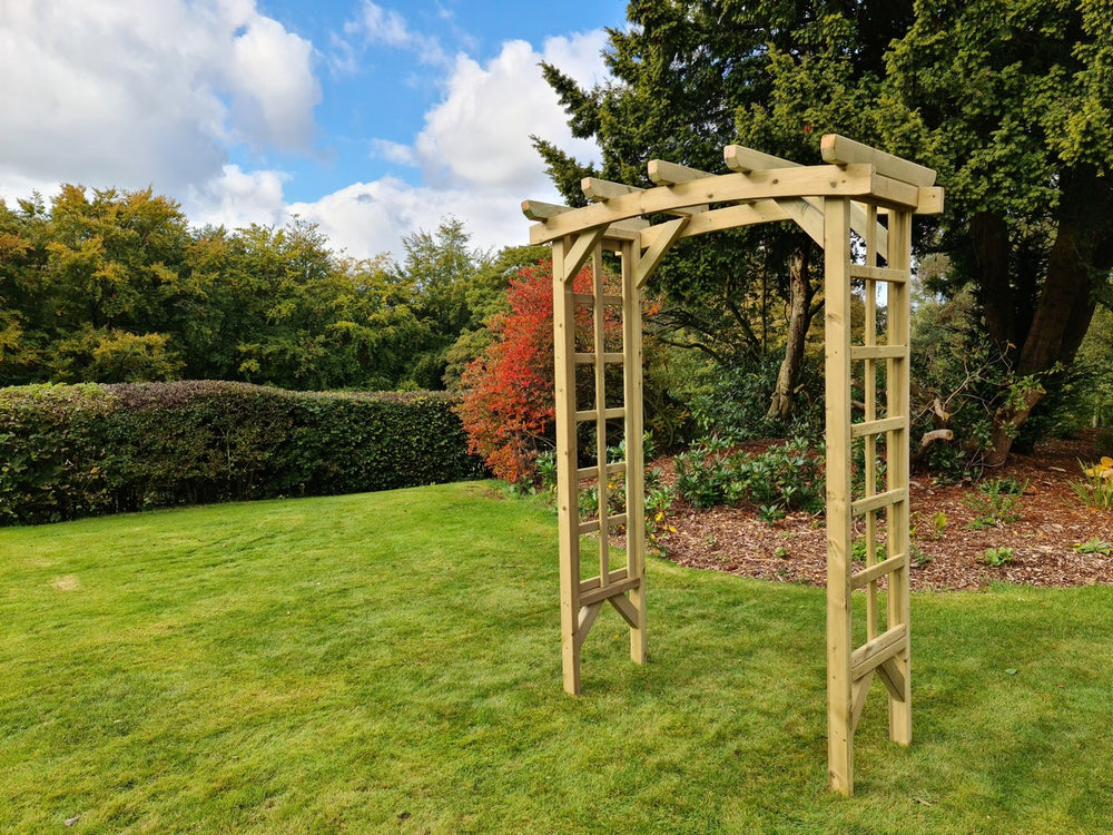 Ivy 4ft Trellis Chunky Wooden Garden Archway