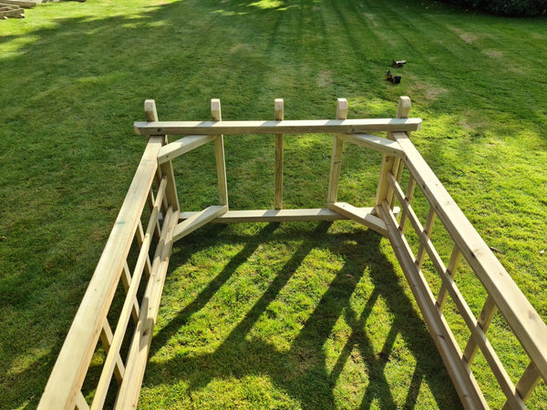 Rose 3ft Trellis Chunky Wooden Garden Archway