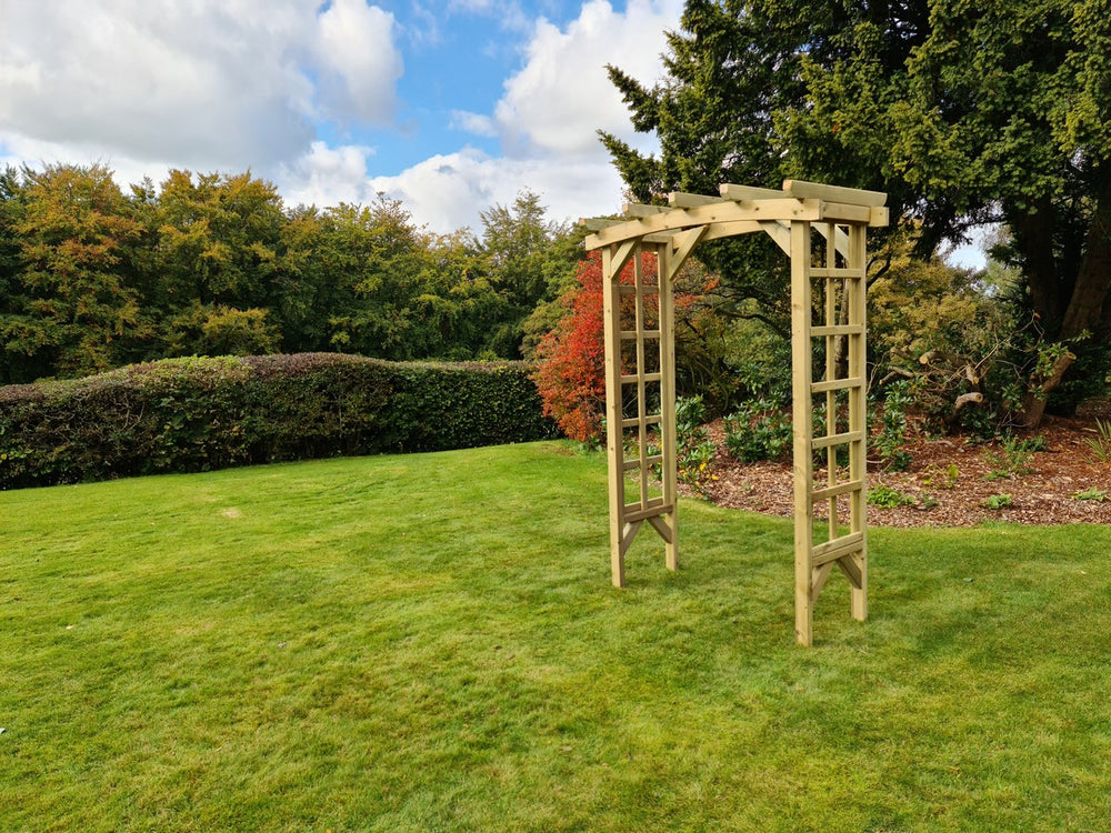 Ivy 4ft Trellis Chunky Wooden Garden Archway
