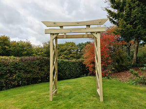 Tokyo 4ft Chunky Wooden Garden Archway