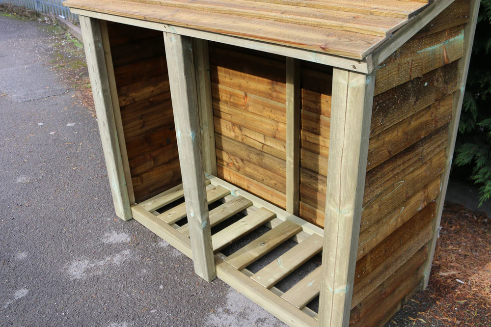 Heavy Duty 4ft x 5ft Wooden Log Store