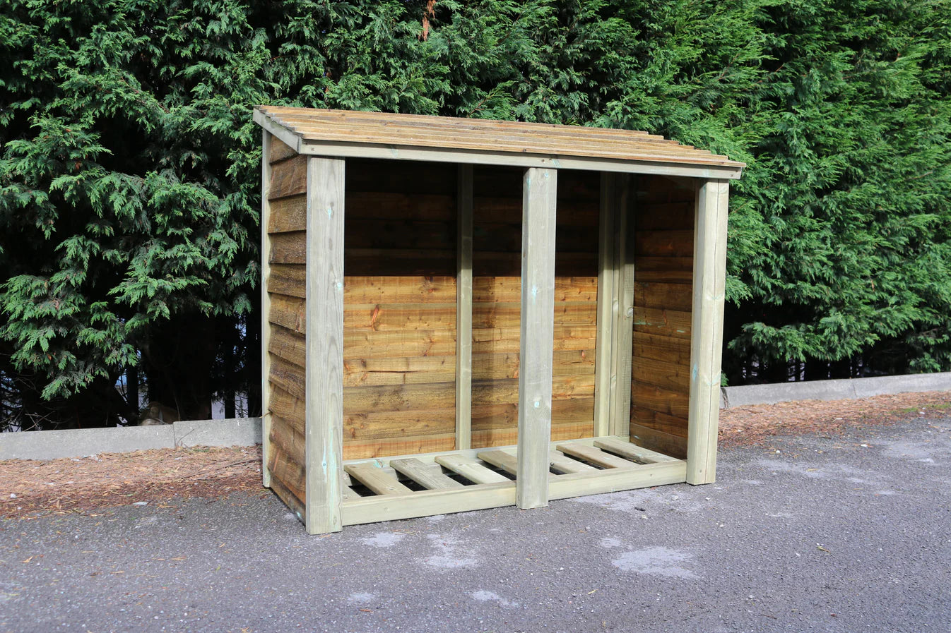 Heavy Duty 4ft x 5ft Wooden Log Store – Durable, Weather-Resistant ...