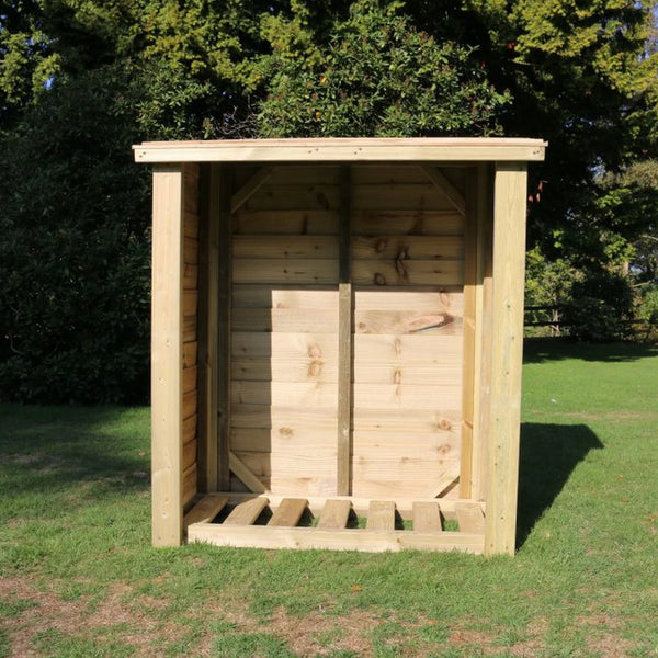 Heavy Duty 5ft x 4ft Wooden Log Store
