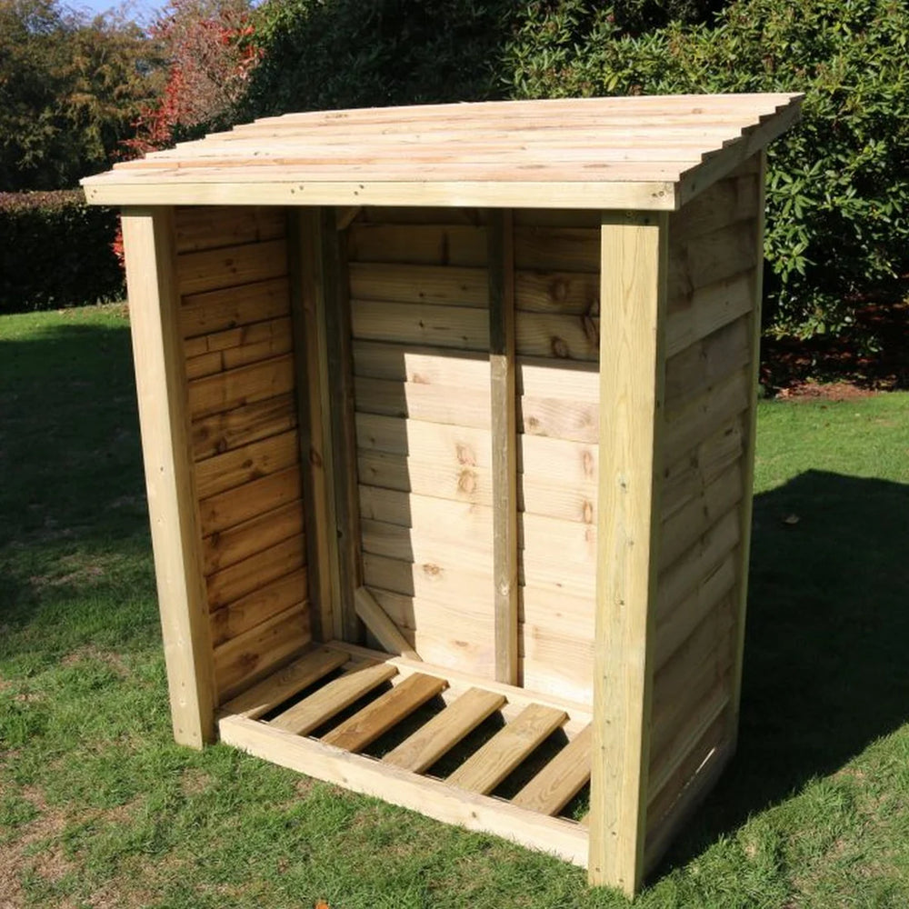 Heavy Duty 5ft x 4ft Wooden Log Store