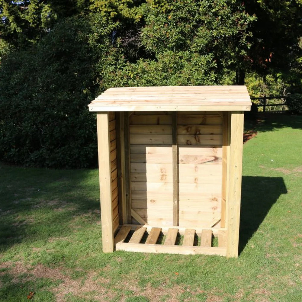 Heavy Duty 5ft x 4ft Wooden Log Store