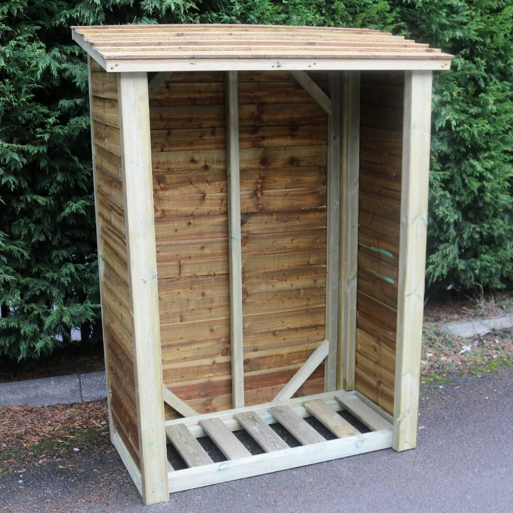 Heavy Duty 6ft x 4ft Wooden Log Store