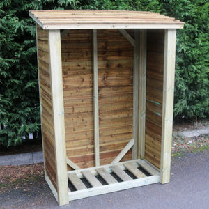 Heavy Duty 6ft x 4ft Wooden Log Store