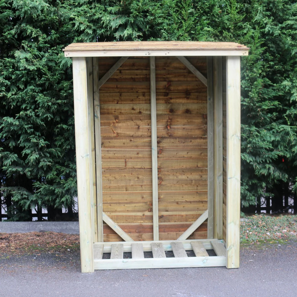 Heavy Duty 6ft x 4ft Wooden Log Store