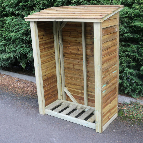 Heavy Duty 6ft x 4ft Wooden Log Store