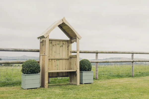 Poppy 2 Seater Chunky Wooden Arbour