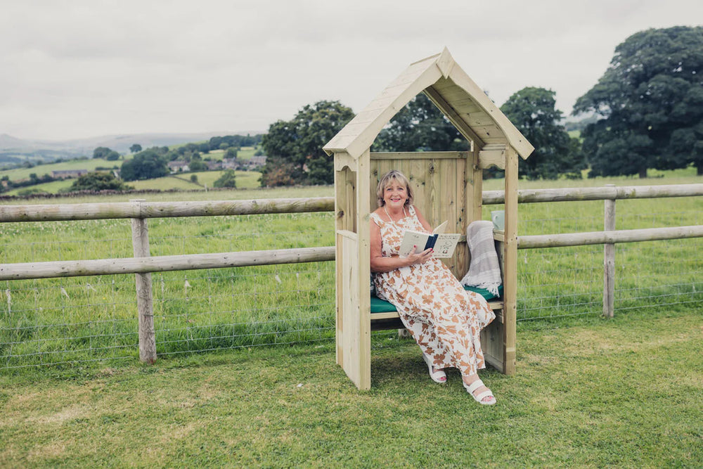Poppy 2 Seater Chunky Wooden Arbour