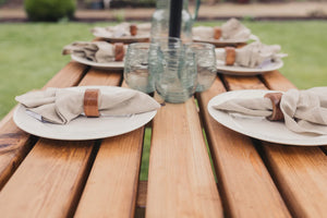 Valley Deluxe Chunky Wooden Picnic Table Bench - 150cm Length
