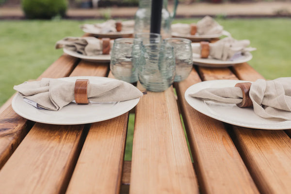 Valley Deluxe Chunky Wooden Picnic Table Bench - 150cm Length
