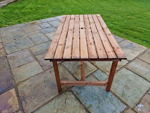 Valley 180cm Chunky Wooden Rectangle Outdoor Dining Table