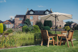 Valley 4 Seater Chunky Wooden Garden Dining Set