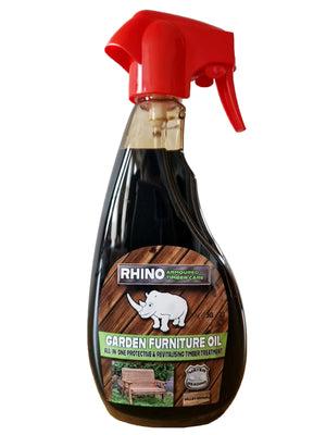 Rhino Valley Brown Wooden Garden Furniture Oil - 500ml Spray